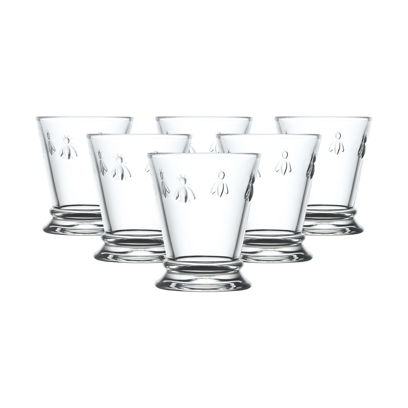 La Rochere Glas Biene Abeille Wassergläser 185 ml 6er Set, 6-tlg., Glas