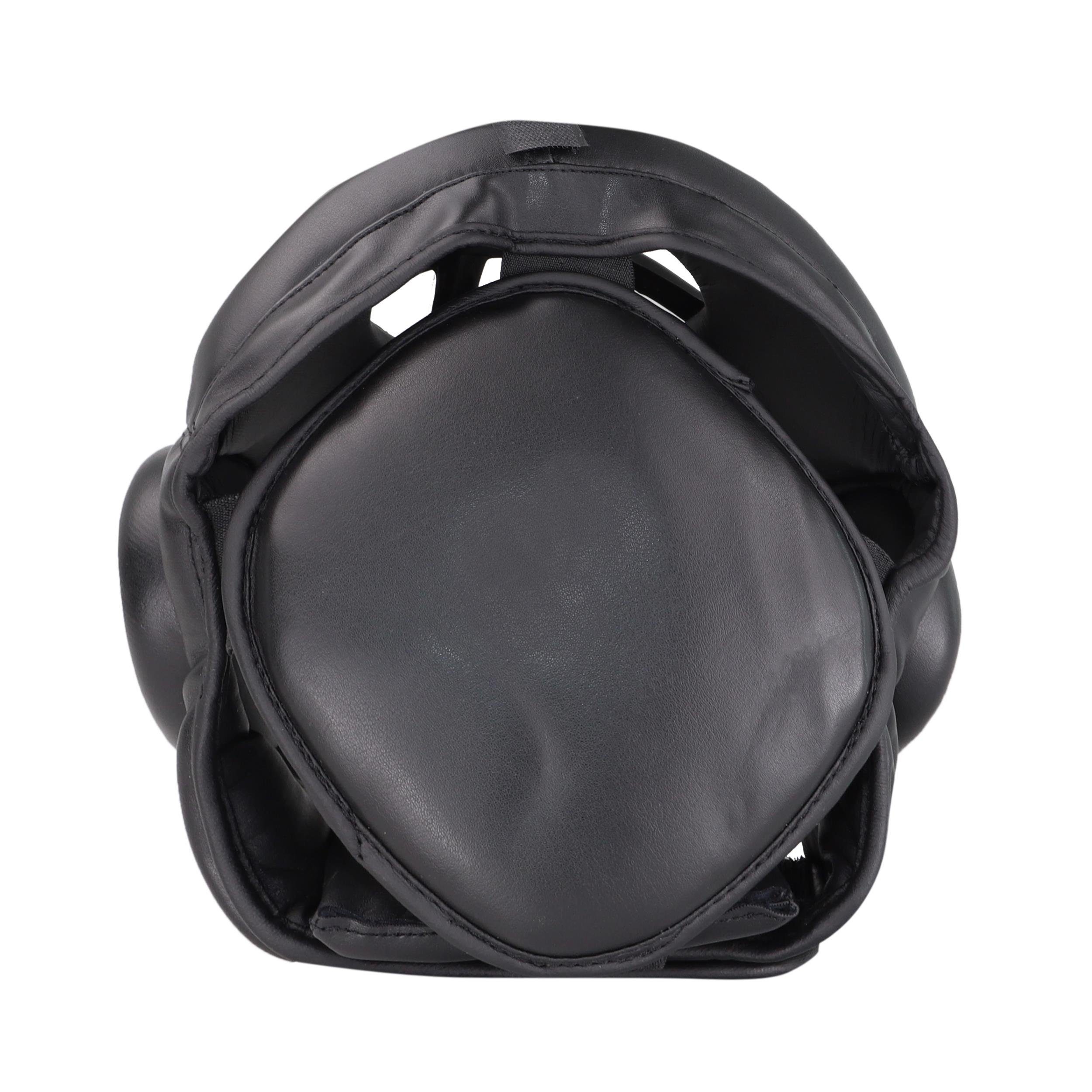 BAY-Sports Kopfschutz Kampfsport Gitter Maske Krav Maga Kick Boxen Budo Kopfschut, Luxusausgührung, Waffenkampf, SV, Vollkontakt, S - XL