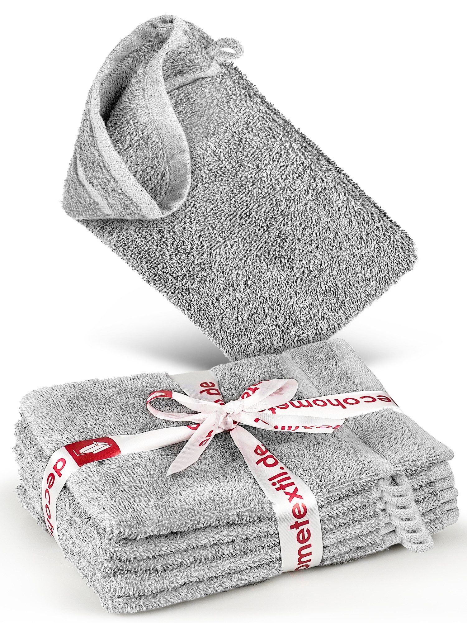 DecoHomeTextil Heimtextilmanufaktur Handtuch Handtuch Set 100% Baumwolle hochwertig kuschelweich saugstark