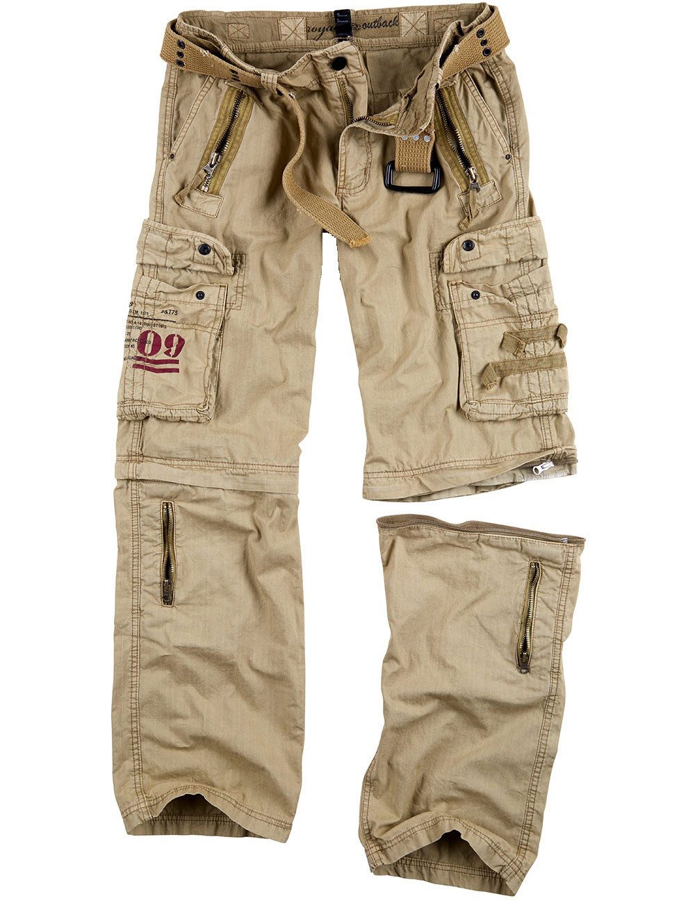 Trooper Cargohose Herren Outback Cargo Vintage Hose Shorts Army Outdoor Pants