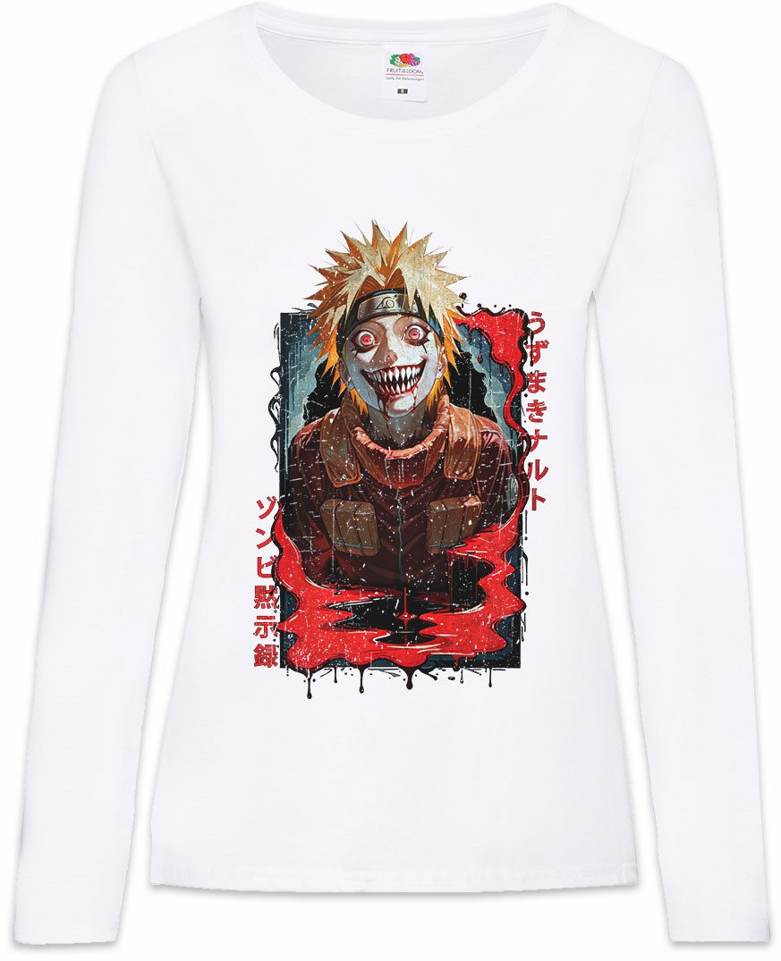 Langarmshirt Shinobi Horror Damen Langarmshirt Ninja System Anime Naruto Horror