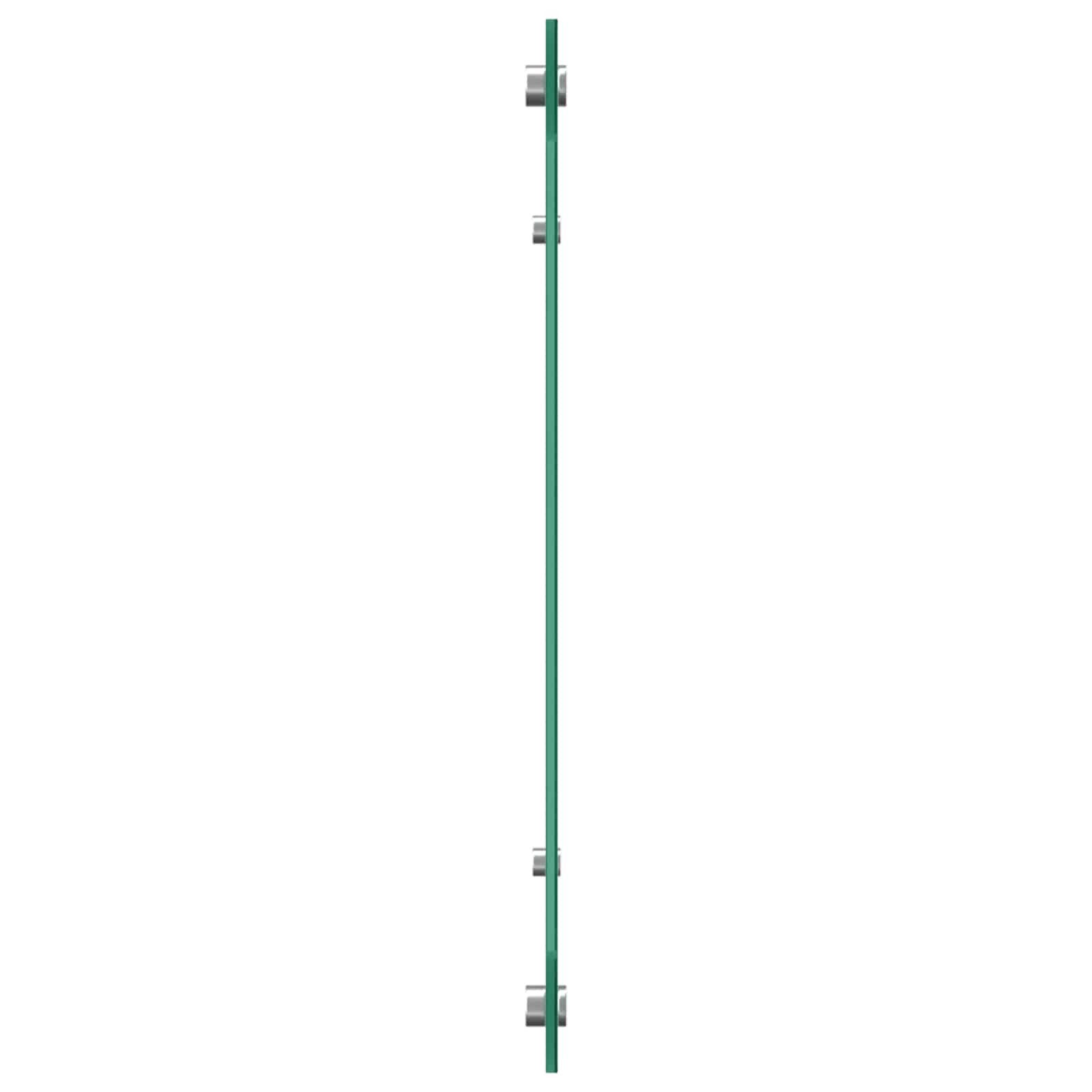 vidaXL Küchenrückwand Küchenrückwand Schwarz 110 x 50 cm Gehärtetes Glas, (1-tlg)