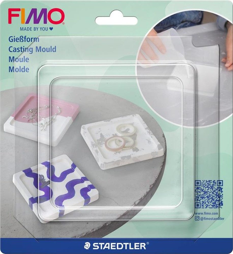 FIMO Modellierwerkzeug FIMO Gießform Schale viereck
