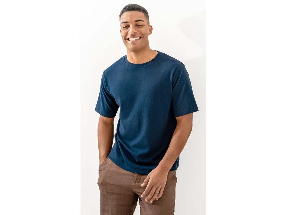 LIVING CRAFTS Poloshirt Living Crafts Bio-Herren-T-Shirt 'AIDEN' aus schwe