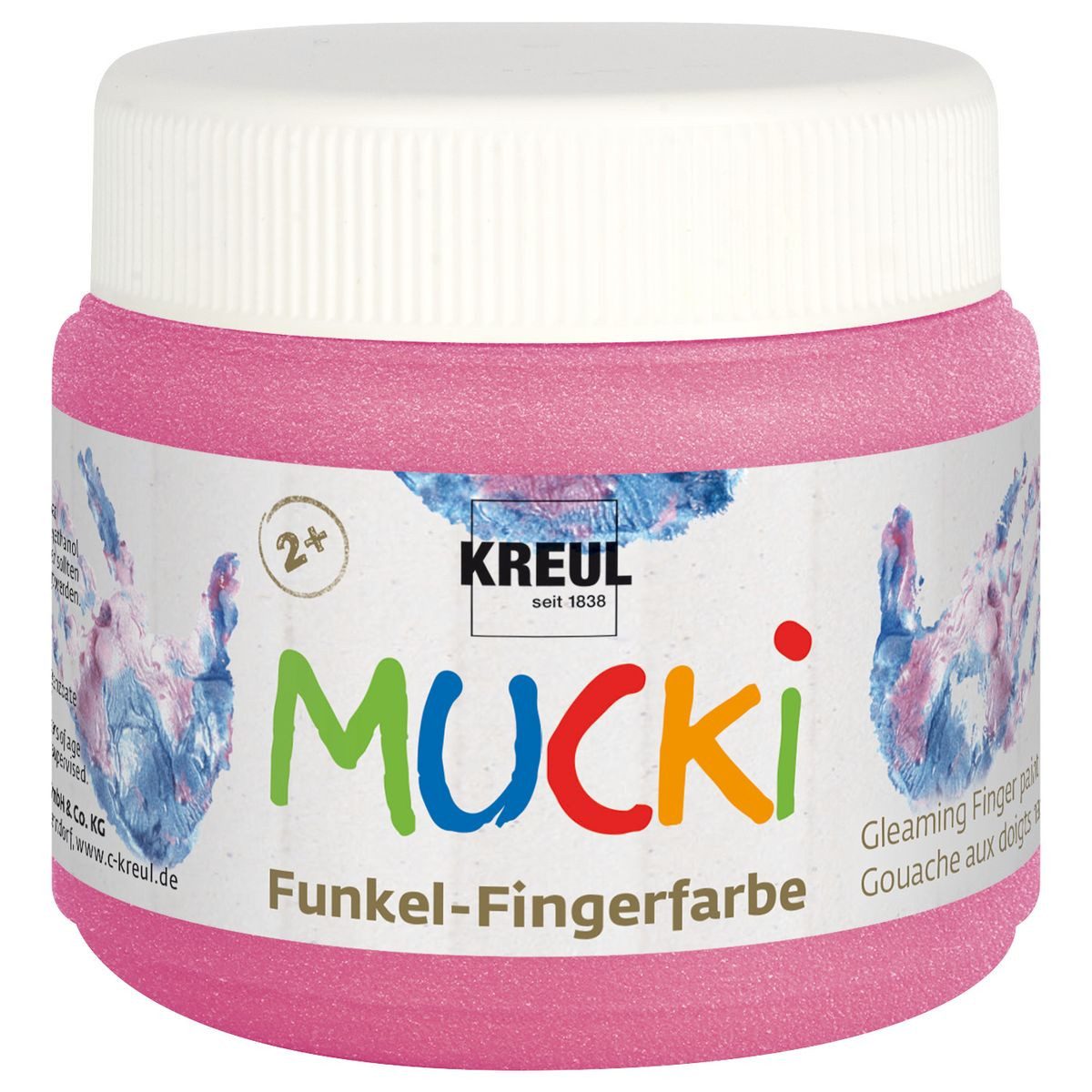 C. KREUL Fingerfarbe KREUL Fingerfarbe MUCKi Funkel feenstaub rosa 150ml Dose