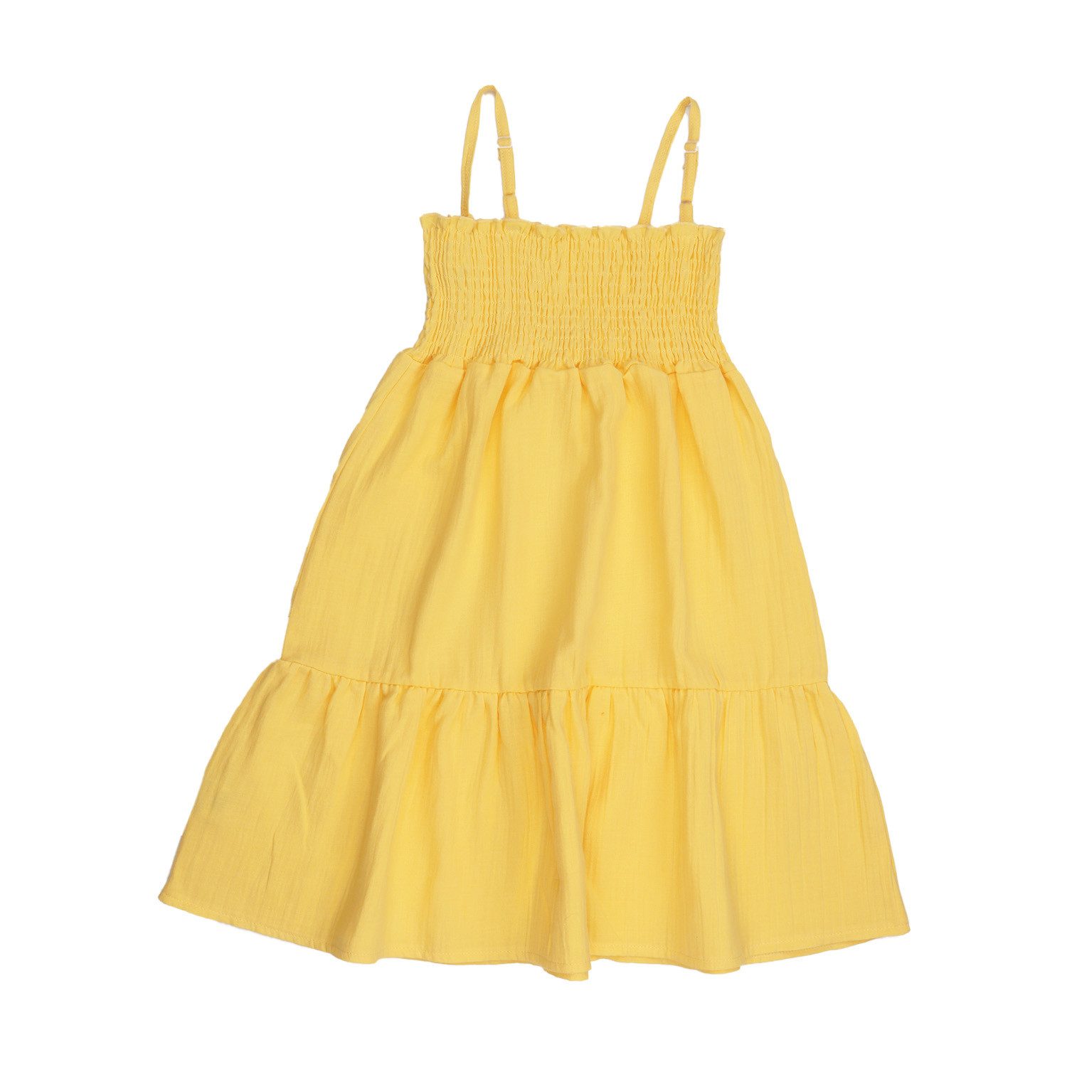 Walkiddy Sommerkleid Walkiddy Kinder Bio Baumwolle GOTS Gelb nachhaltig - Bio Baumwolle,GOTS, Kinderbekleidung,nachhaltige Klamotten