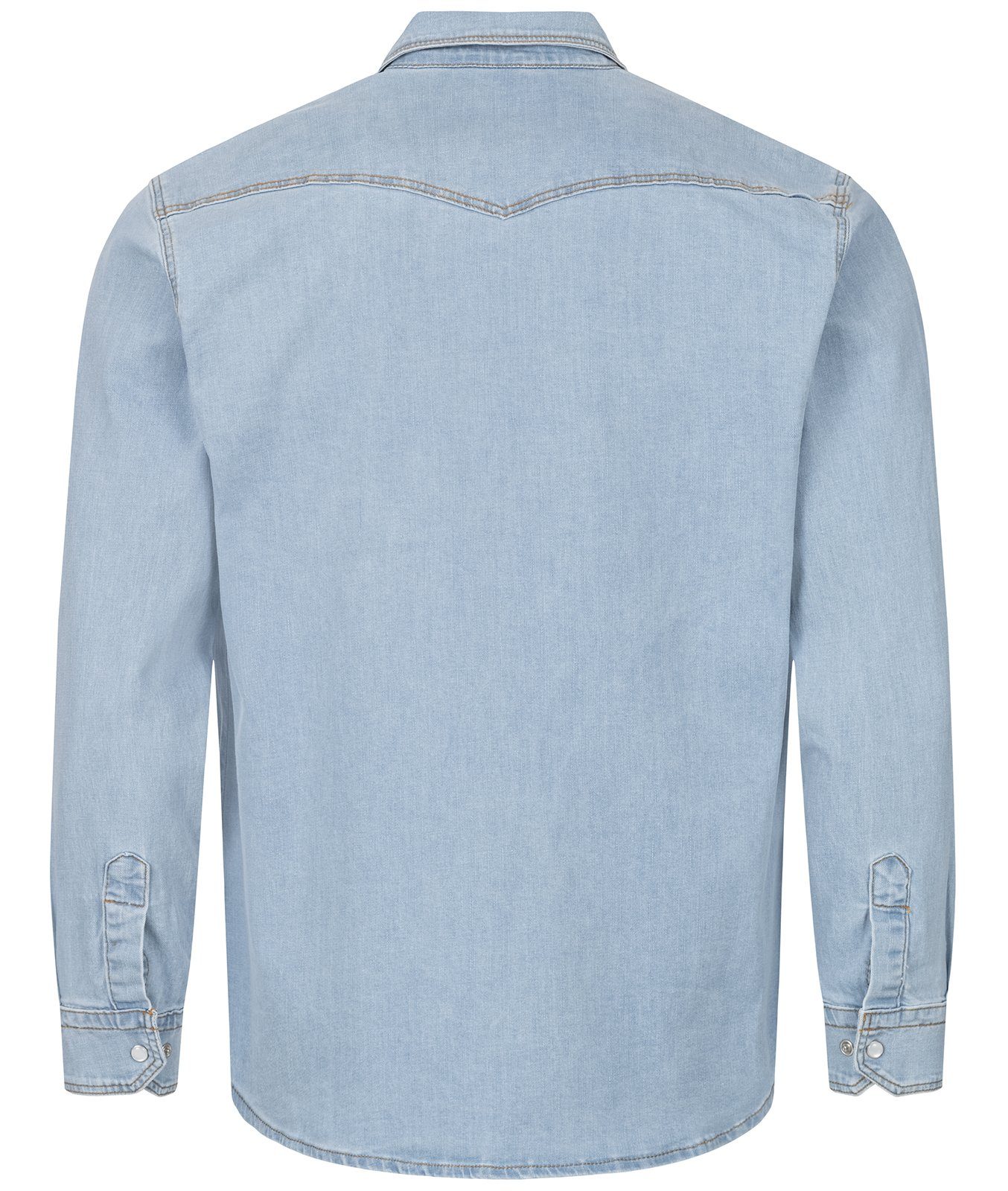 Rock Creek Jeanshemd Herren Jeanshemd Hellblau H-323