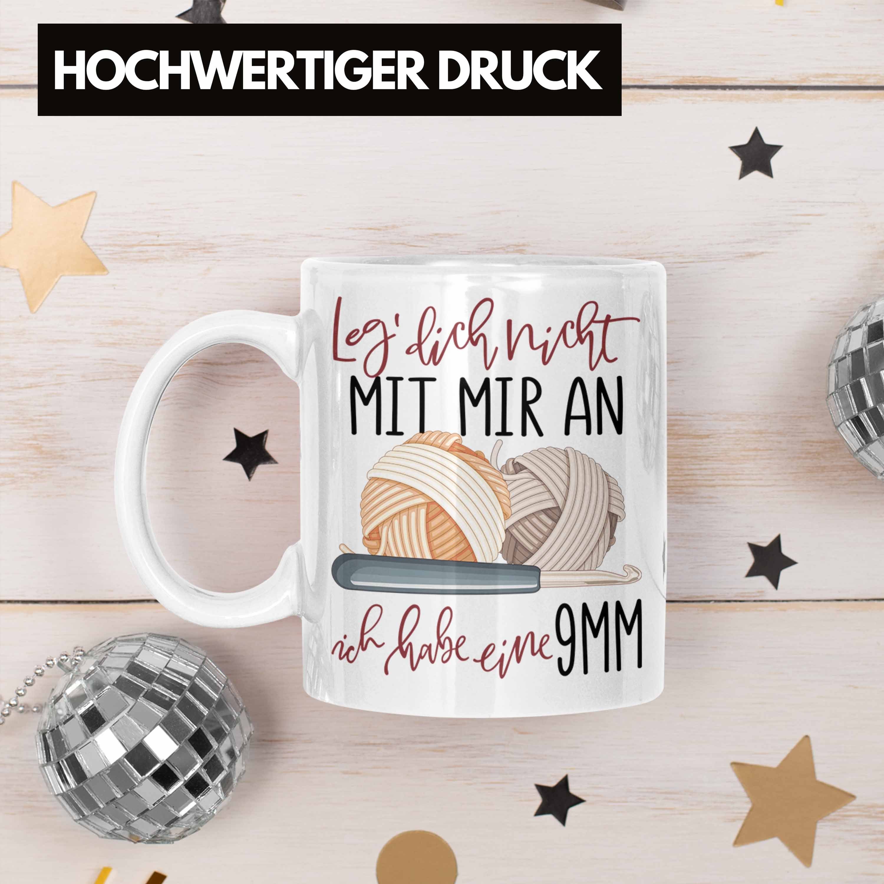 Trendation Tasse Stricken Tasse Geschenk Häckeln Leg Dich Nicht Mit Mir an Ich Habe Ein