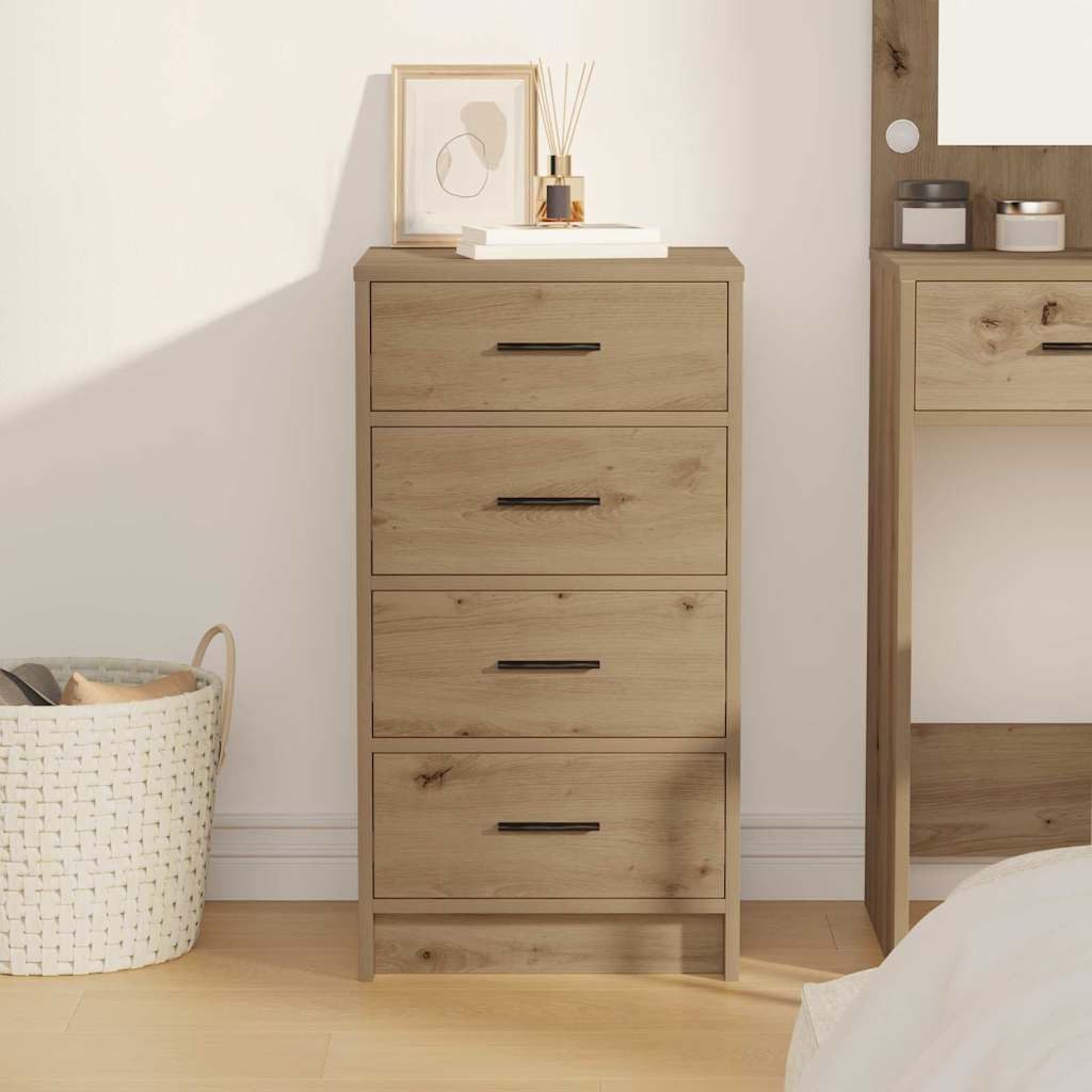 vidaXL Sideboard Sideboard Artisan-Eiche 40 x 41 x 75 cm Holzwerkstoff (1 St) – Bild 4 von 5