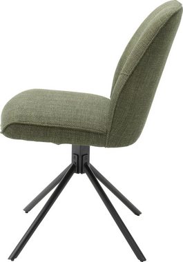 MCA furniture 4-Fußstuhl Pemba (Set, 2 St), 2er-Set, 180°drehbar mit Nivellierung, Stuhl belastbar bis 120 kg