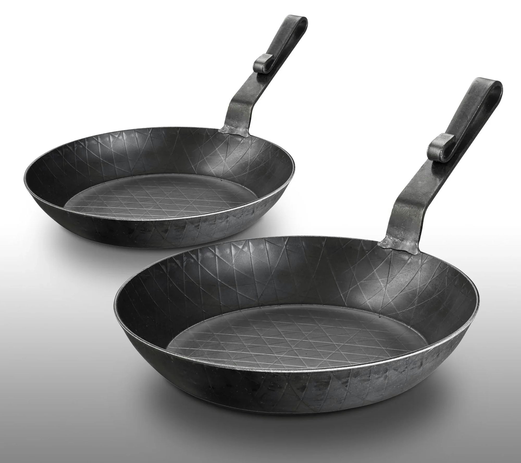 Westfalia Werkzeug Bratpfanne Schmiedeeiserne Bratpfanne, mit kurzem Hakenstiel, Ø 24 x 4 cm