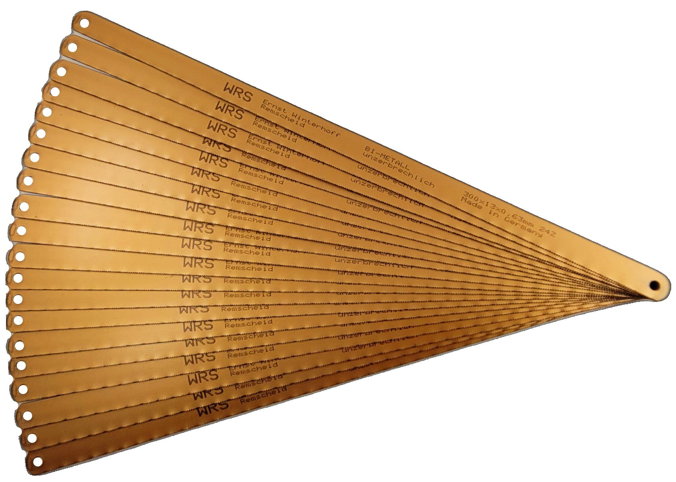 WRS Handsäge Metallsägeblätter Handsäge HSS-Bi-Metall, 300mm, 24Z. MADE IN Germany (100-St)