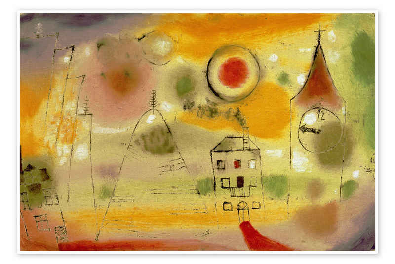 Posterlounge Poster Paul Klee, Wintertag kurz vor Mittag, Malerei