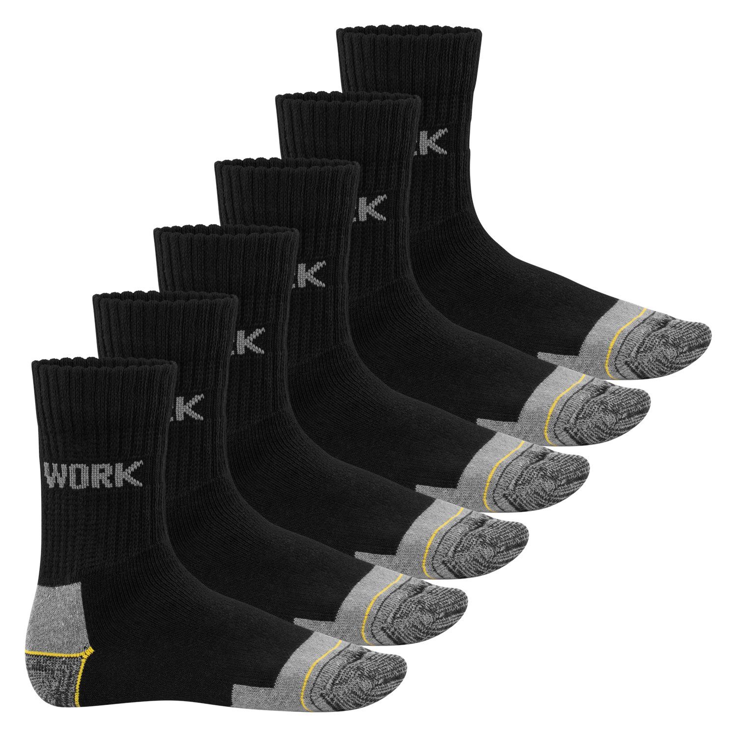 robuste WORK Socken (6/12 Herren 6 Work x MT Arbeitssocken Paar), Arbeits-/Freizeitsocken