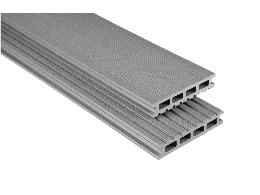 Kovalex Terrassendielen WPC Kovalex-Terrassendiele grau mattiert, BxL: je 14.5x400 cm, 26 mm Stärke