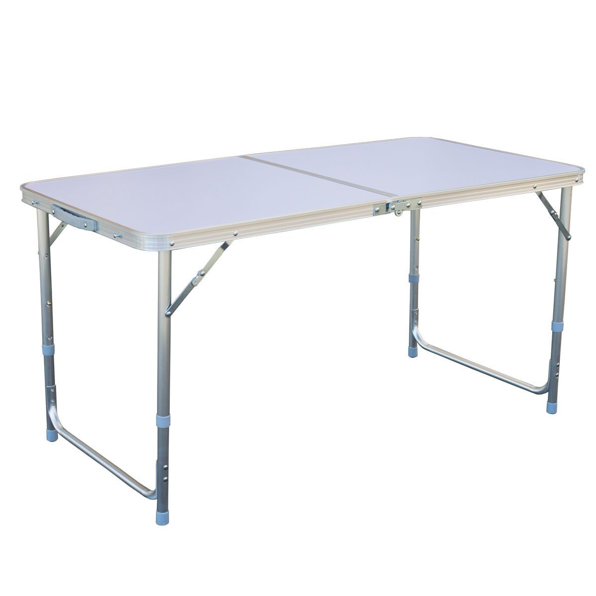 Tisch Weiß (Set, klappbar, Weiß Stühlen), Sitzgruppe Weiß tragbar Camping | SVITA 4 Set, 5-tlg., | mit