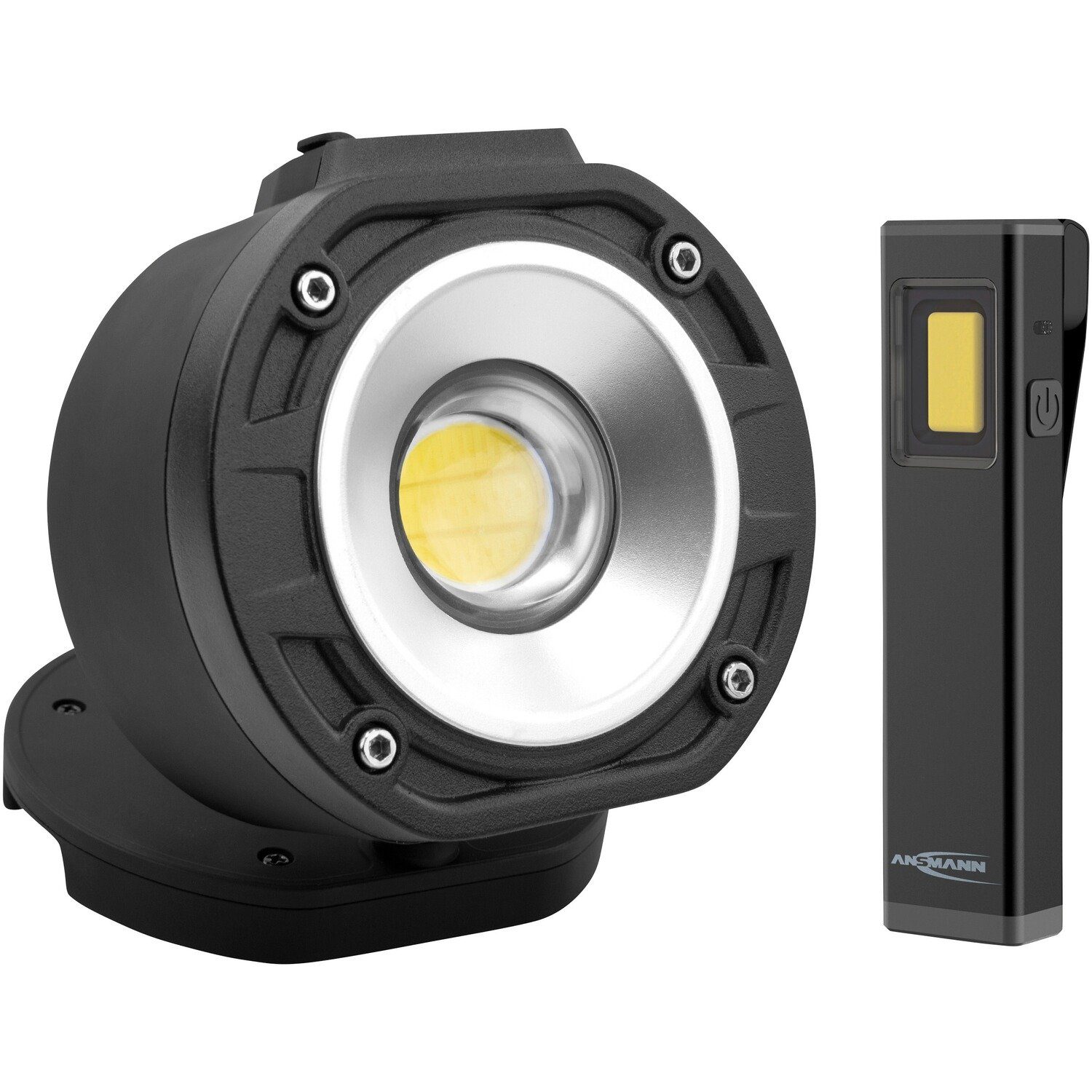 ANSMANN AG Taschenlampe Set - Strahler FL1100R & Mini-Booster