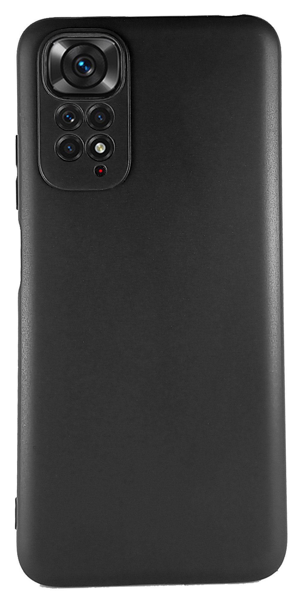 Traumhuelle Handyhülle SCHWARZ TPU Silikon Hülle für Xiaomi Redmi Note 11 / 11S, Handy Cover Bumper Case Etui Schutzhülle Smart Slim Backcover