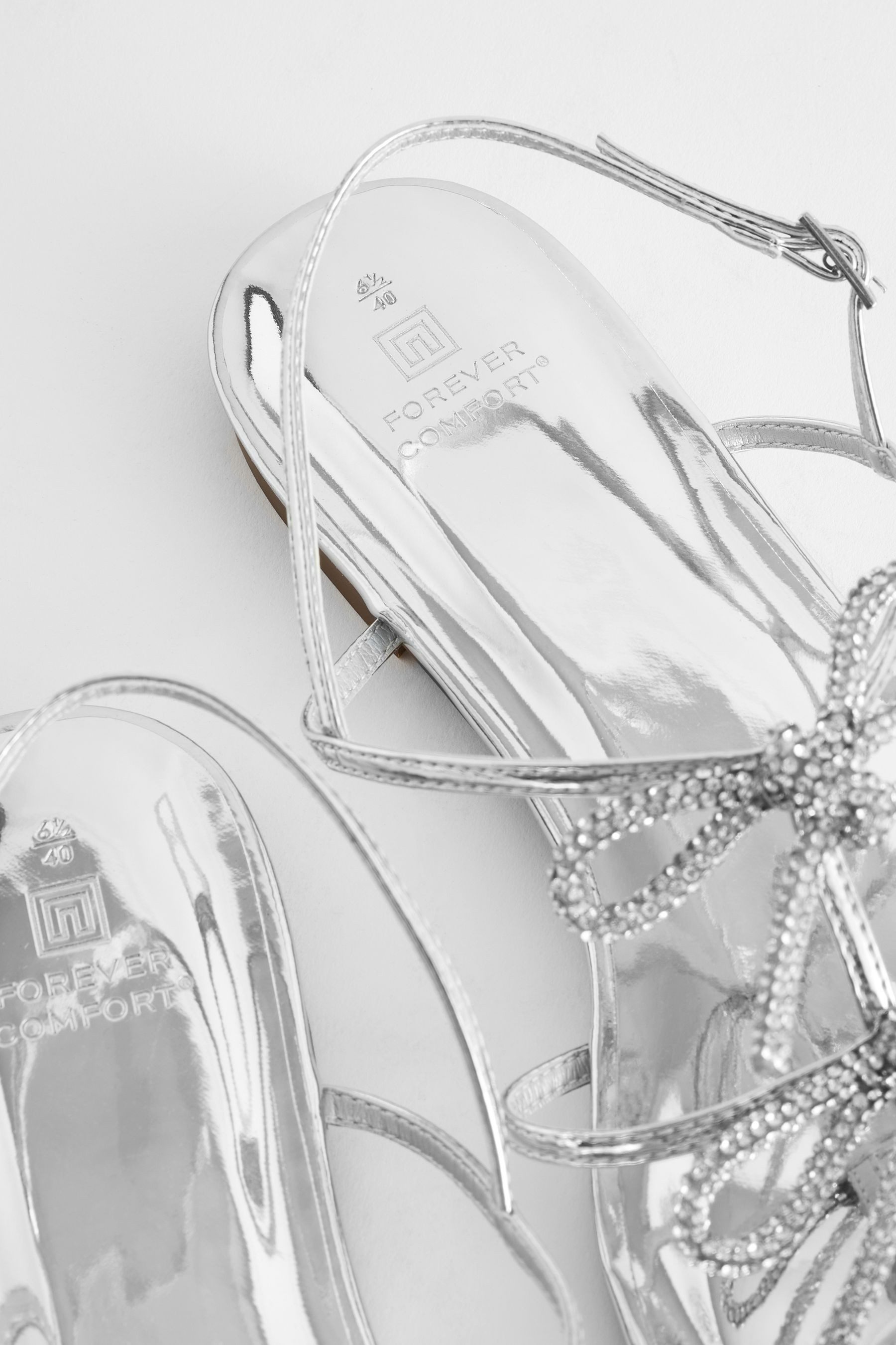 Next Forever Comfort® Fersenriemen-Schuhe mit Schleife Slingsandale (1-tlg)