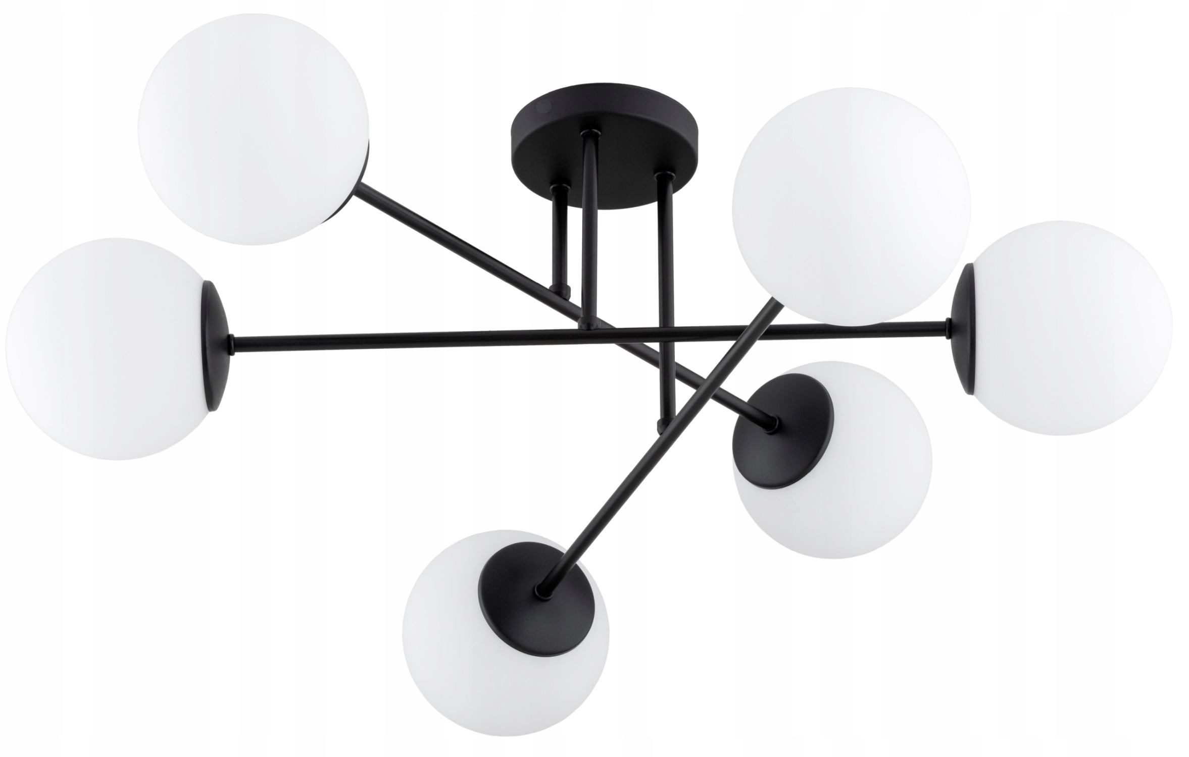 Licht-Erlebnisse Deckenleuchte ELIO, ohne Leuchtmittel, E27 B: 70 cm Kugel Schirm Modern Deckenlampe