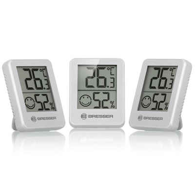 BRESSER »Temeo Hygro Indikator 3er Set Thermometer / Temperaturmessgerät« Funkwetterstation