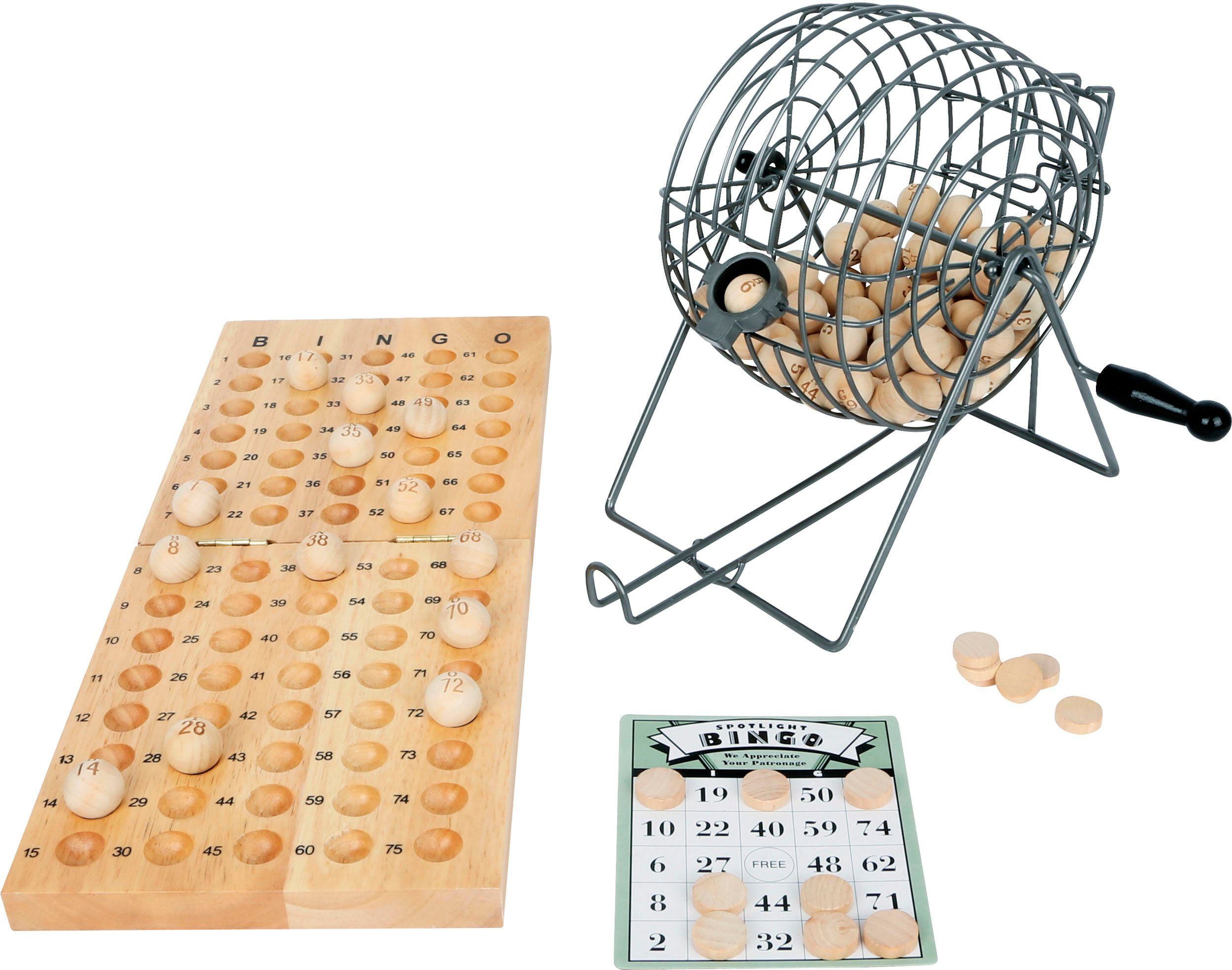 Small Foot Spiel, Familienspiel Bingo-Spiel Holzspielzeug