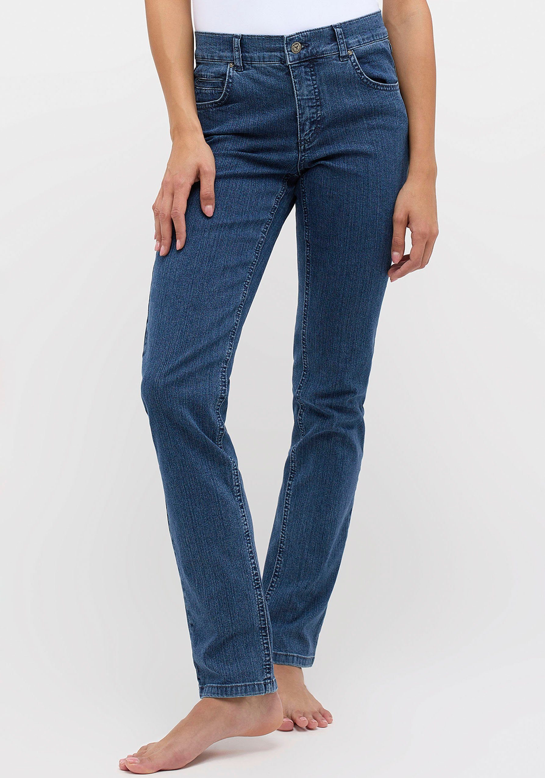 ANGELS 5-Pocket-Jeans CICI aus sportivem Denim