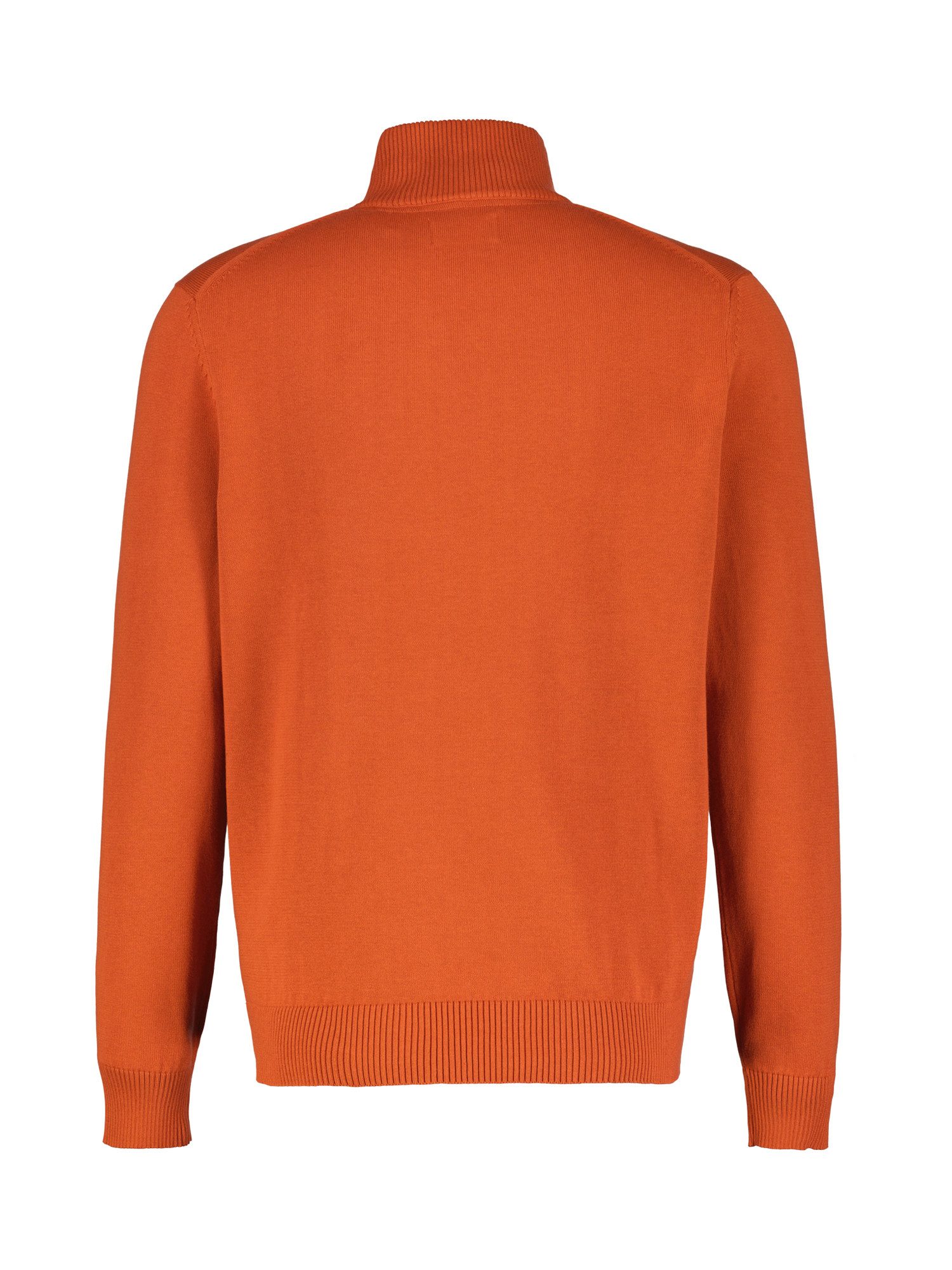 LERROS Strickpullover Flachstrick-Troyer mit Reißverschlusskragen