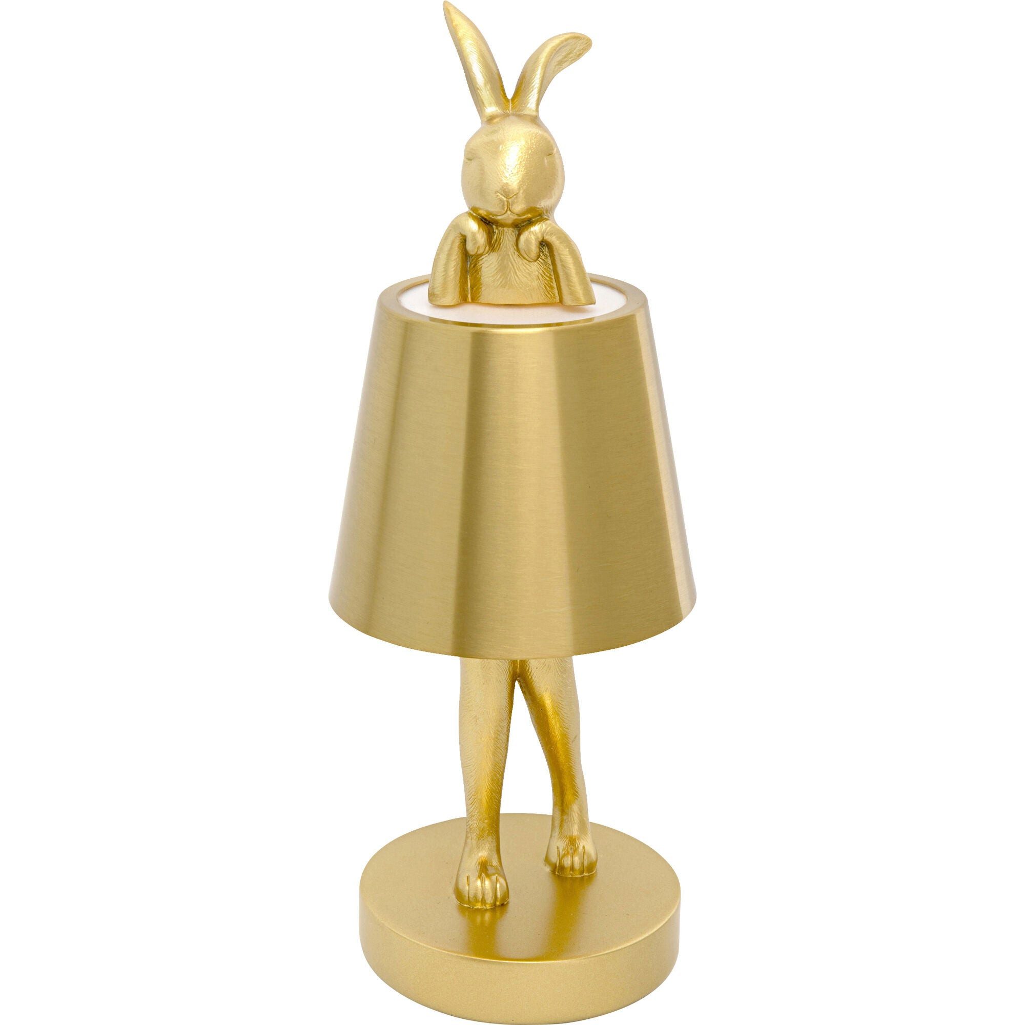 Kare Design LED Außen-Tischleuchte Animal Rabbit, Dimmbar, LED fest integriert, Farbwechsler, Akkuleuchte, dimmbar mit Touchdimmer, spritzwassergeschützt