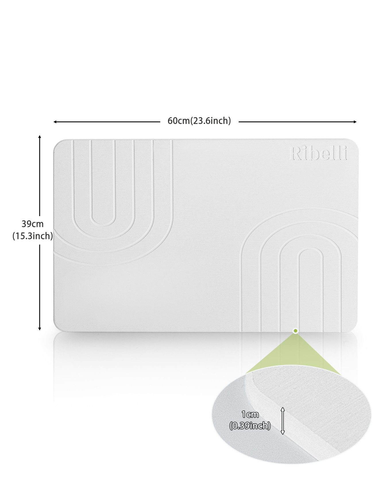 Ribelli Badematte Kieselgur-Matte, Kieselgur Badematte Rutschfest, Kieselgu günstig online kaufen