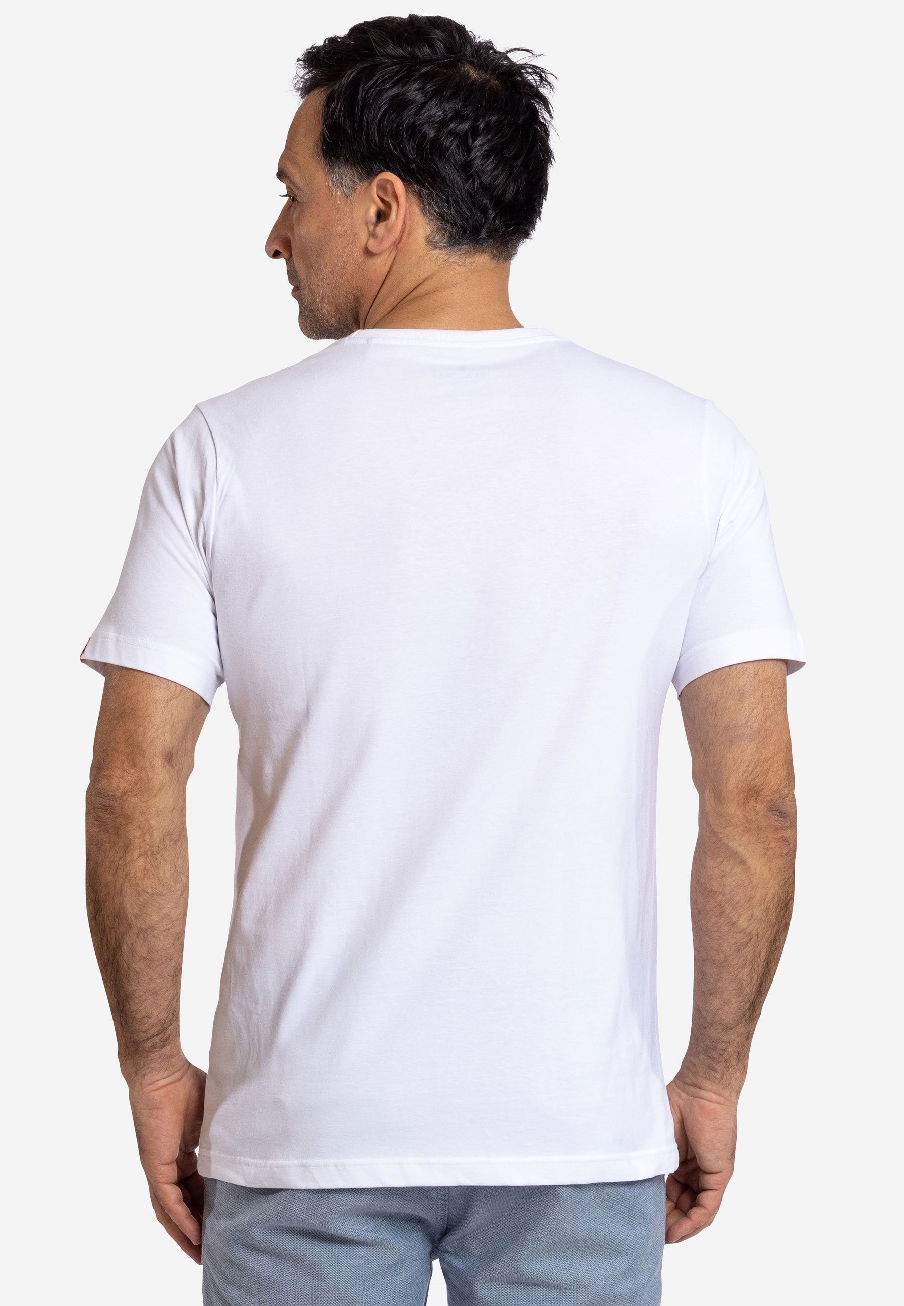 T-Shirt Stimmt Print Kurzarm Bulli White Stabil Alles VW Elkline Brust