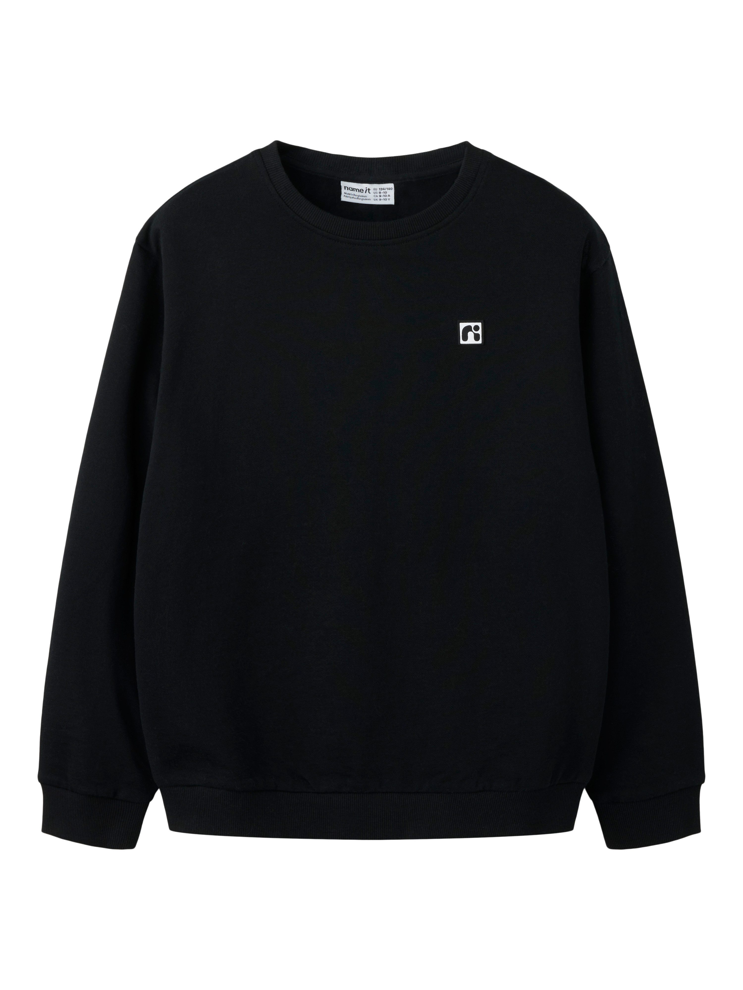 Name It Sweatshirt NKMFLO LS NREG SWEAT BRU NOOS Baumwolle, regular fit