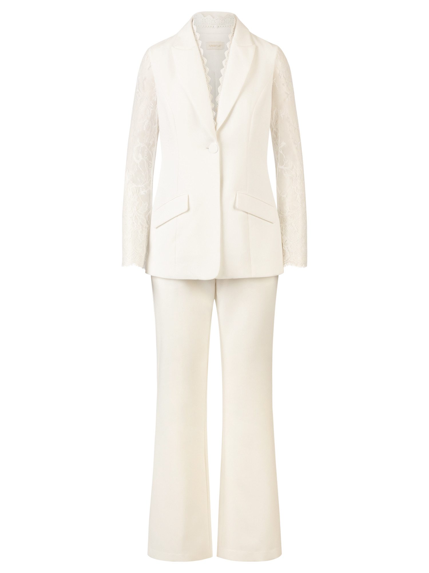 Apart pantsuit with lace details and decorative edge