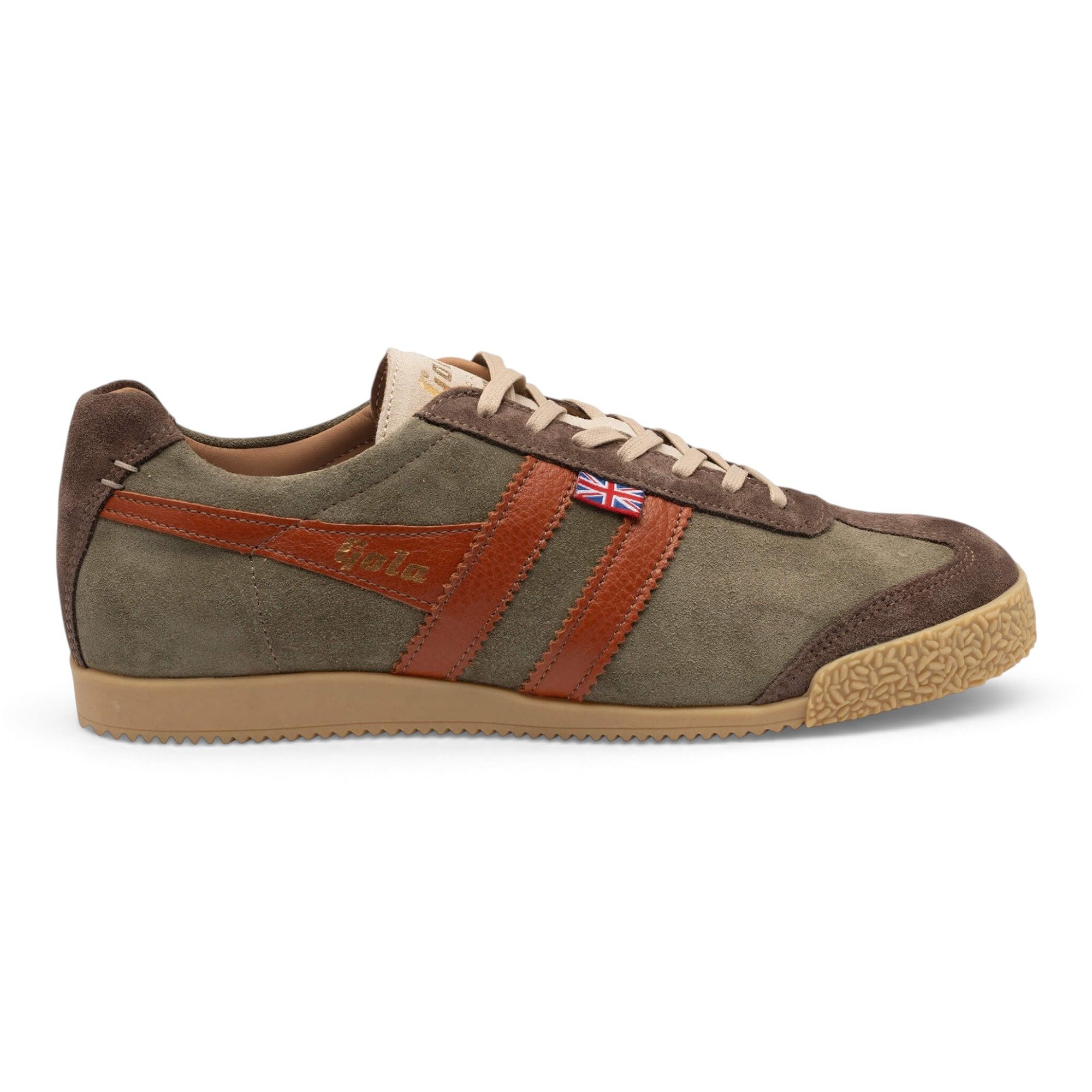 Gola Harrier Barbican - Made in England - khaki/braun Herren Sneaker