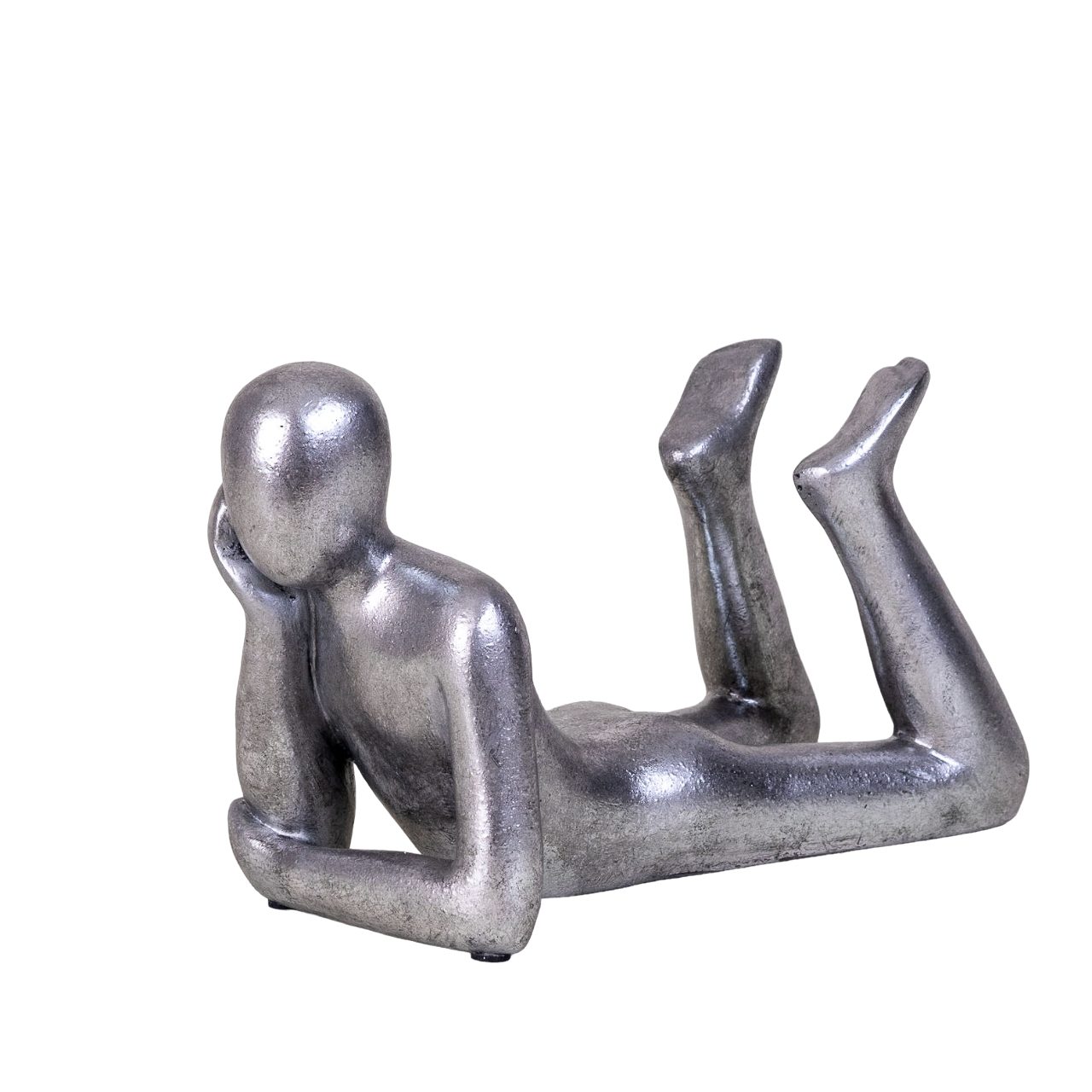 Dekofigur IDYL Moderne Skulptur Figur Sandsteinguss "Lying Man"