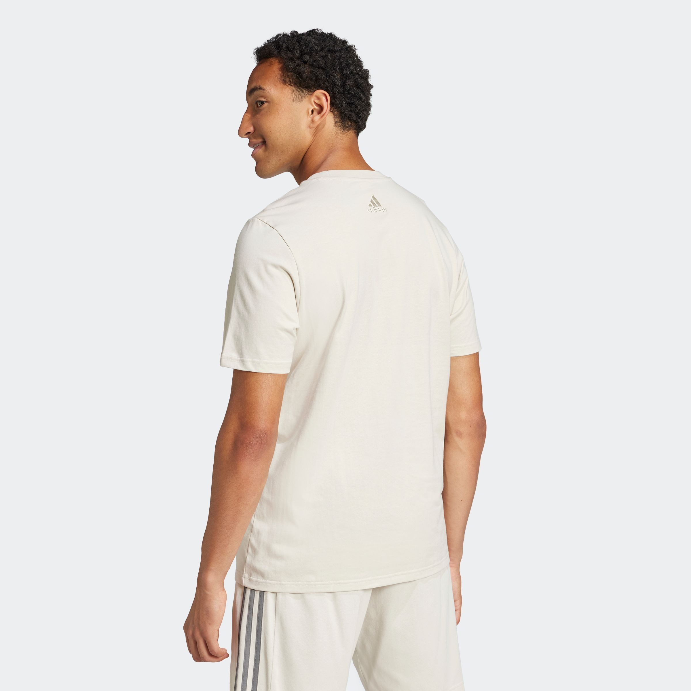 adidas Sportswear T-Shirt M BL SJ T Kurzarm, für Fitness und Freizeit, mit großem Logodruck