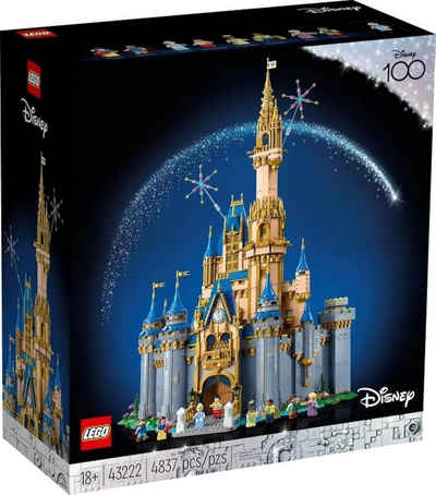 LEGO® Spielbausteine Disney Schloss 43222, (Set, 4837 St), Disney 100 Sammler-Edition