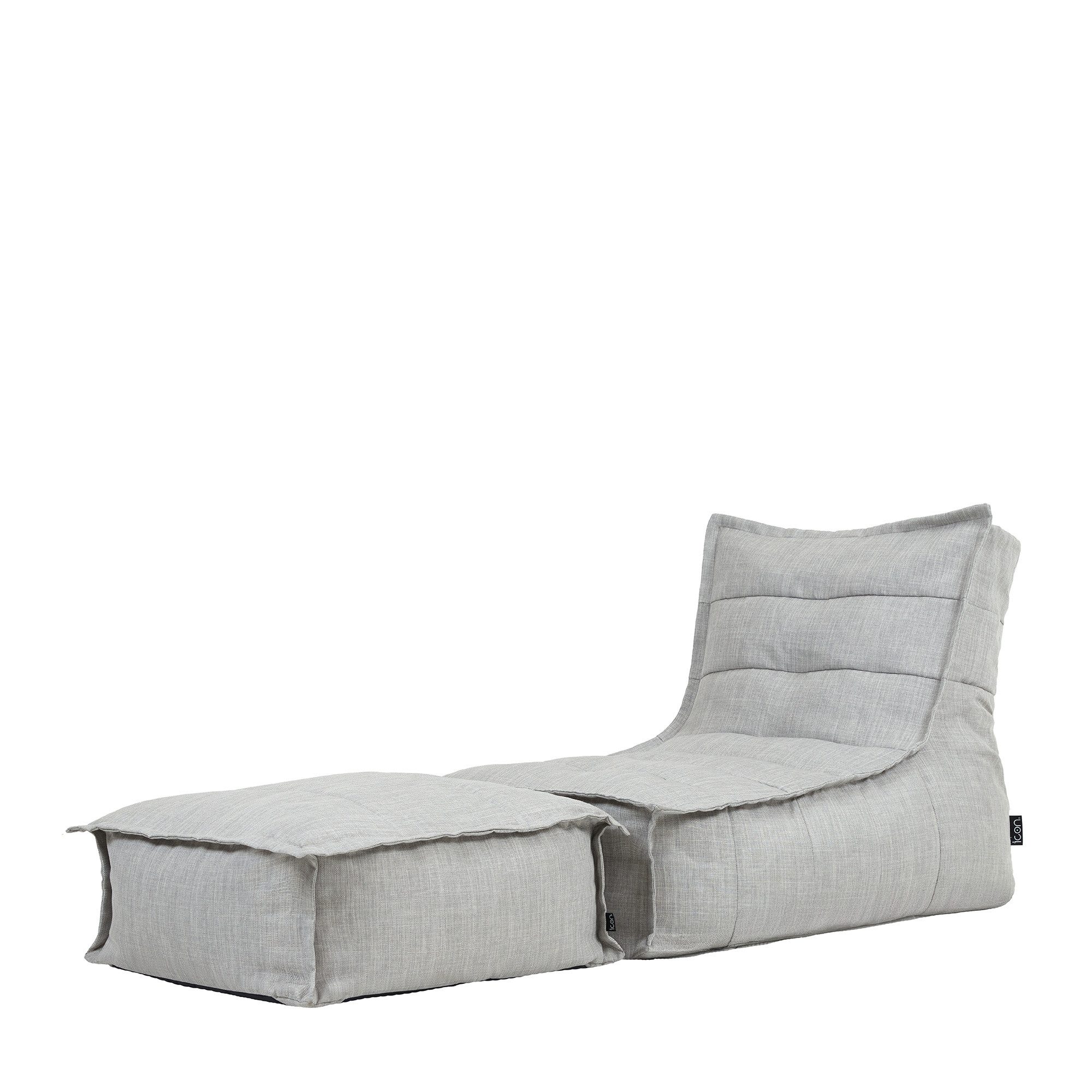Sitzsack Sitzsackgarnitur mit Liege und Fußhocker „Dolce“