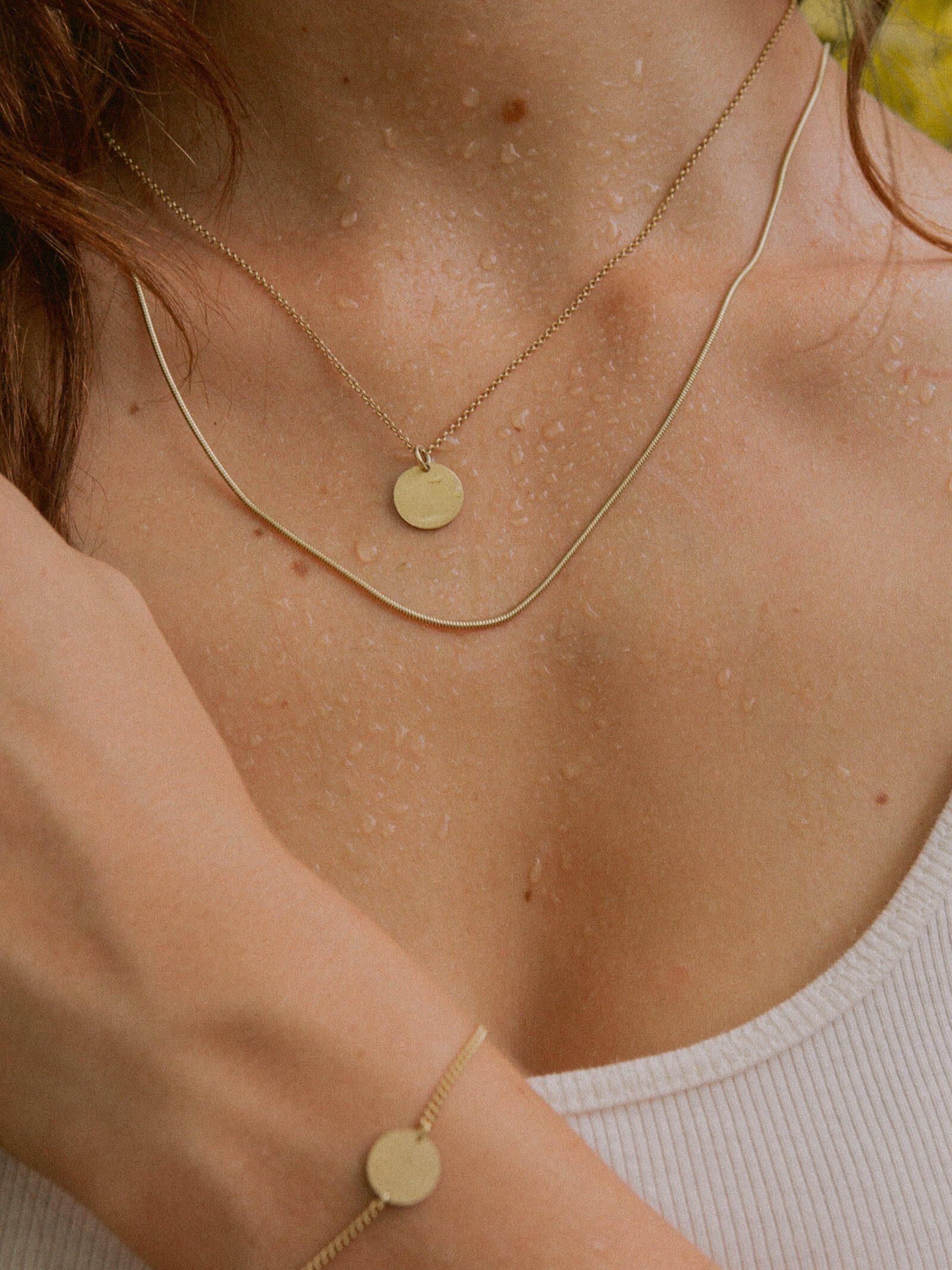 modabilé Silberkette Schlangenkette HEARTFELT Vergoldet, Damen Halskette Go günstig online kaufen