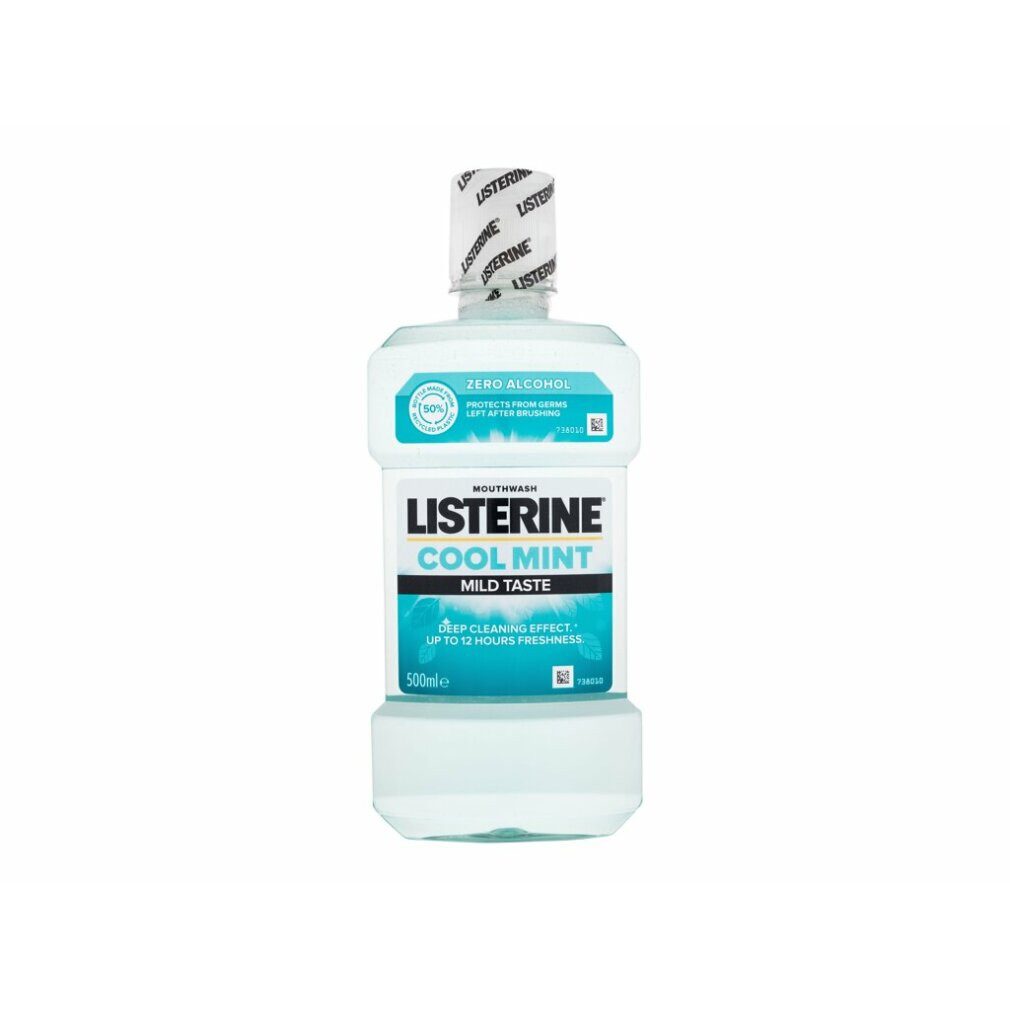 Listerine Mundspülung Alcohol Free Mouthwash Zero - Coolmint Mild Taste - Volume: 500ml, (Packung)
