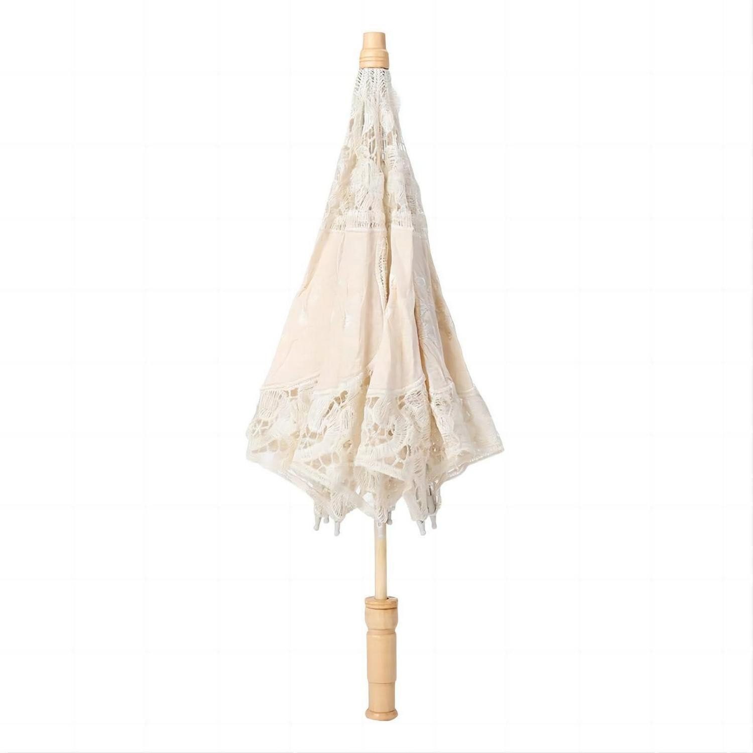 LuxusKollektion Stockregenschirm Spitzenschirm Hochzeit Brautschirm