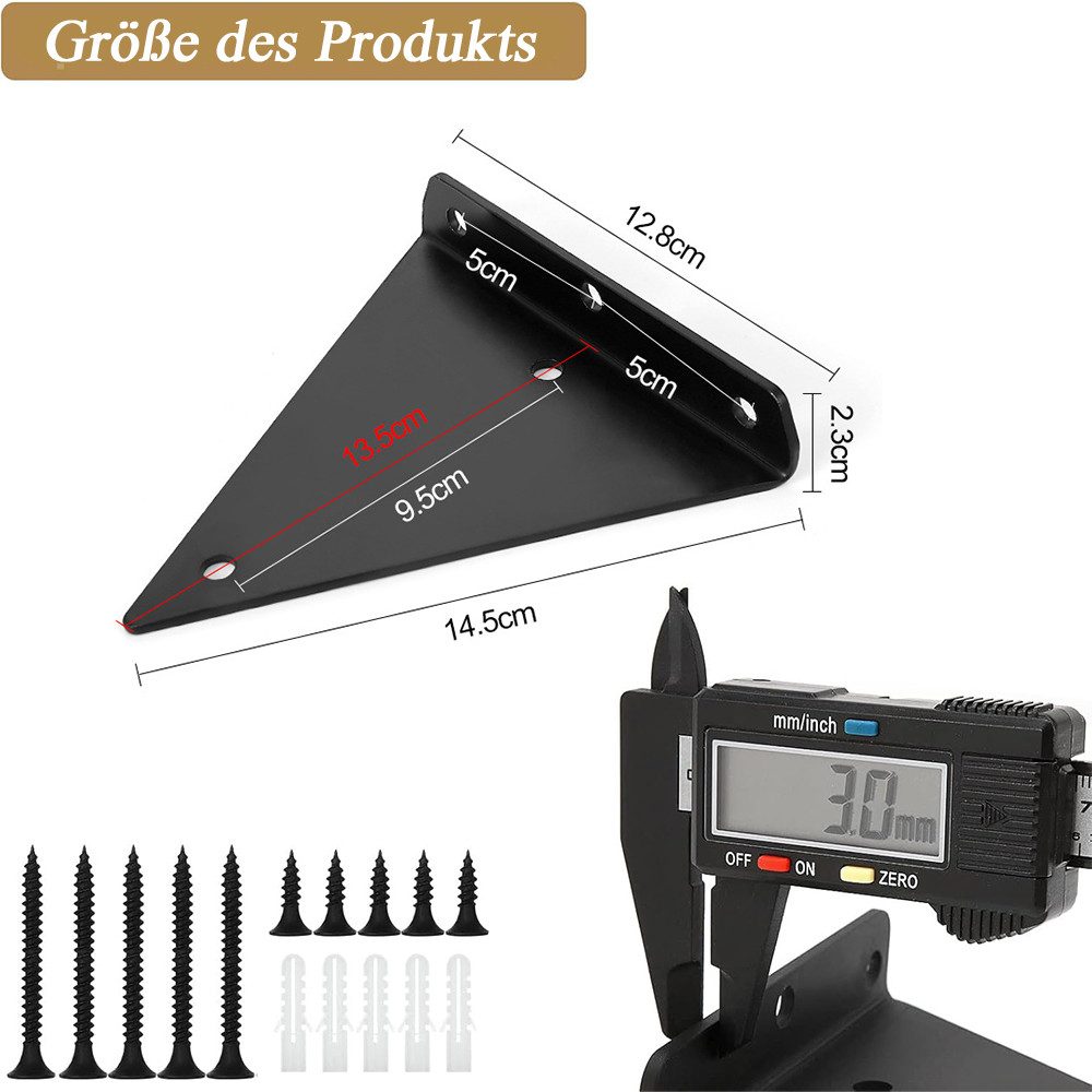 NUODWELL Wandregalhalter 4 Stück Schwebende Regalhalterung, günstig online kaufen