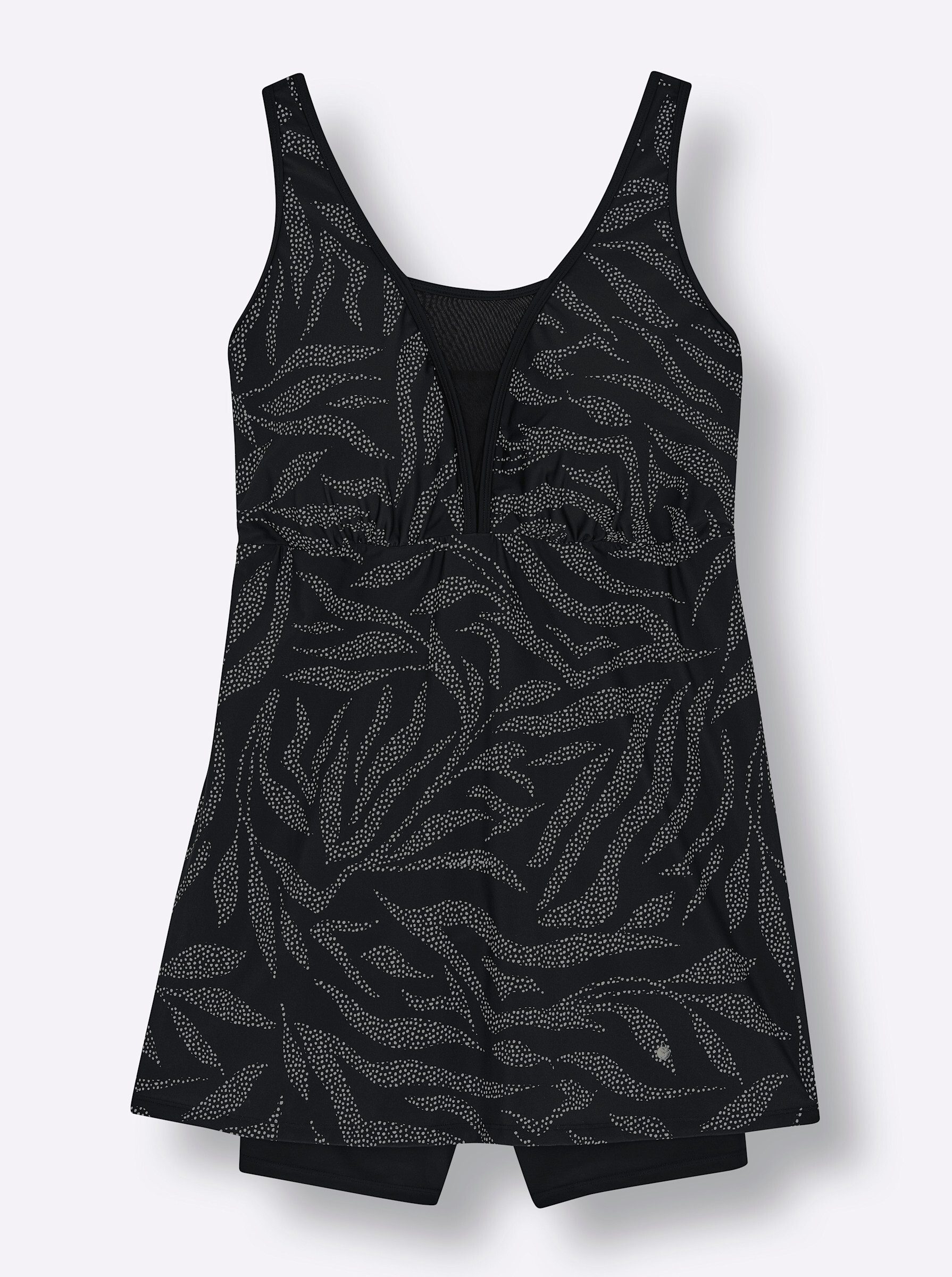 Sheego Badeanzug Badekleid Ärmellos (1-St)
