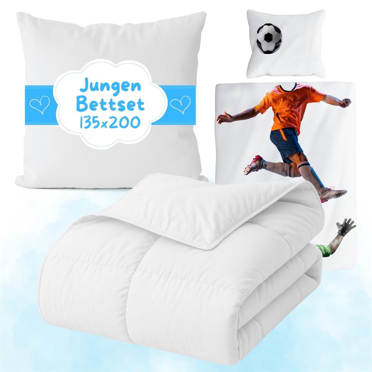 Carpe Sonno Kinderbettdecke + Kopfkissen + Bettwäsche 135x200 80x80 Kinder günstig online kaufen