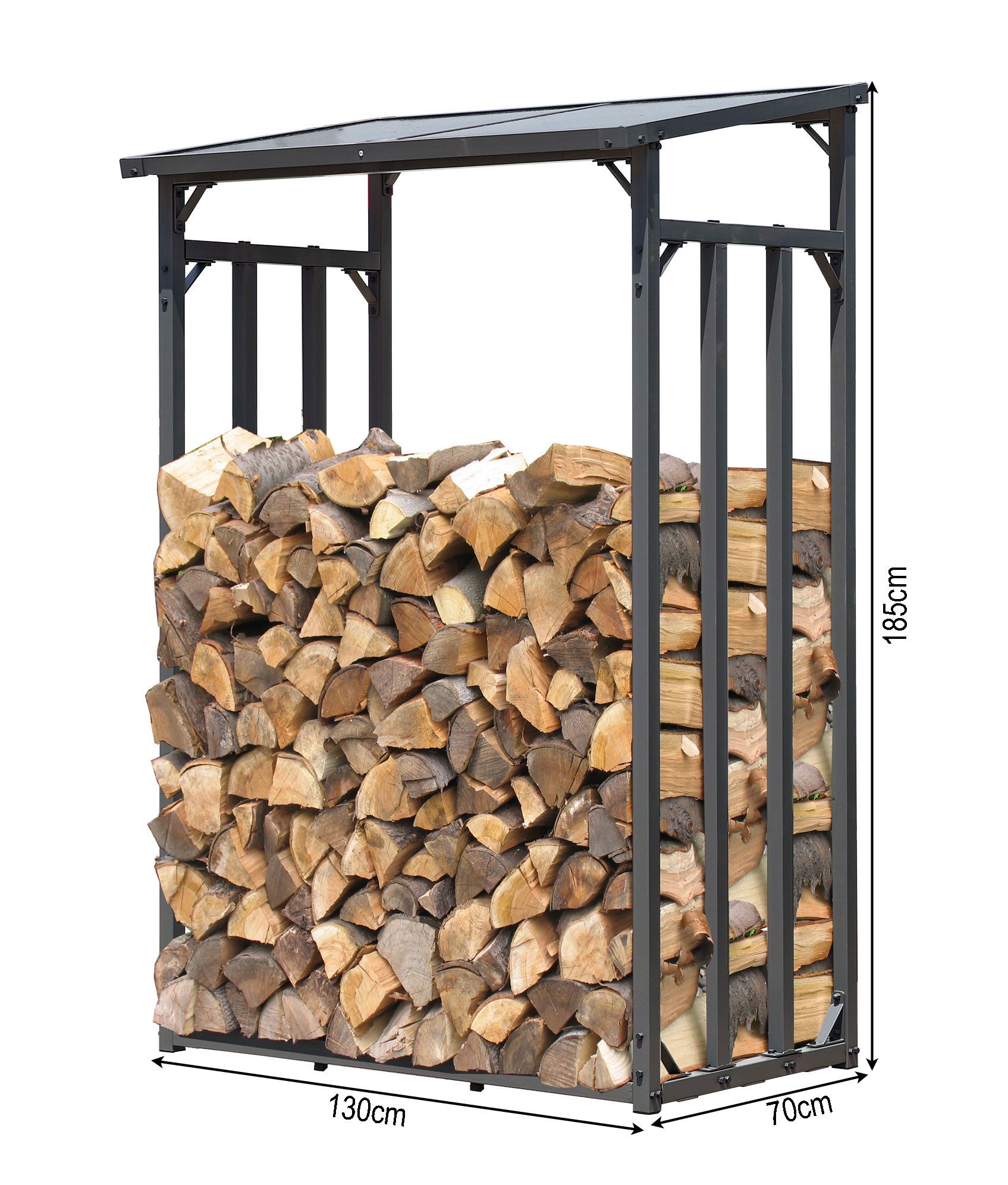 Quick Star Kaminholzregal Kaminholzregal 130x70x185 cm 1,6 m³, BxTxH:130x70 günstig online kaufen