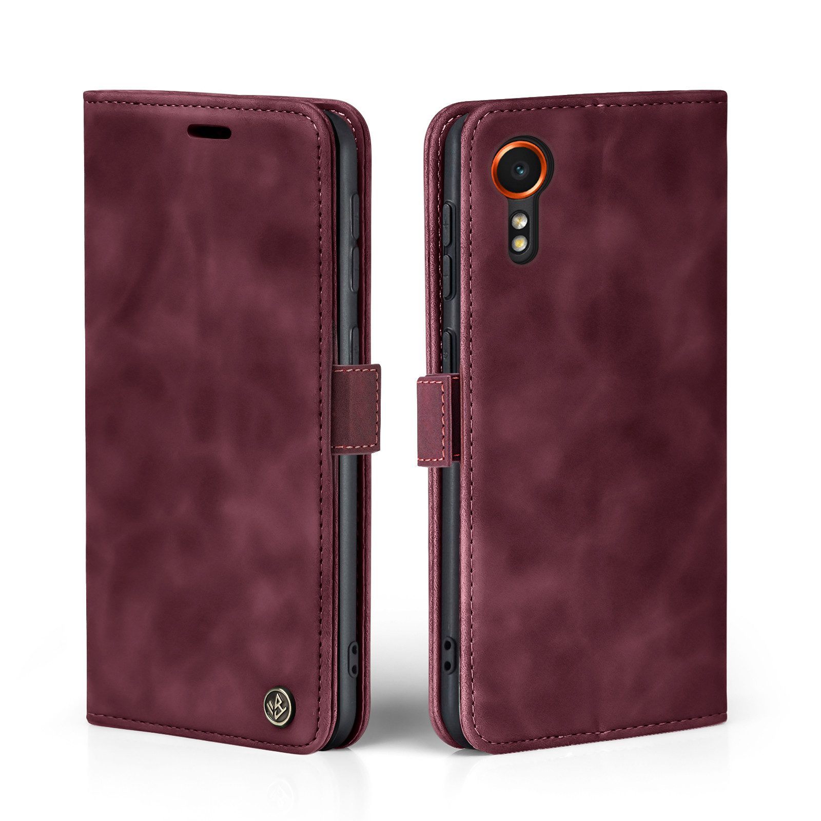 Tec-Expert Handyhülle Tasche Hülle für Samsung Galaxy Xcover7 6.6 Zoll, 6.6, Cover Klapphülle Case mit Kartenfach Fliphülle aufstellbar