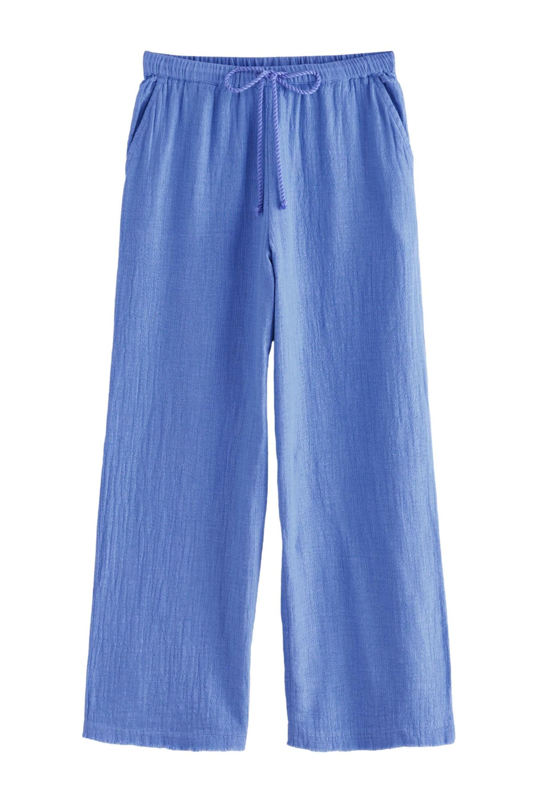 Next Palazzohose Hose aus Baumwolle mit weitem Bein, Kurzgröße (1-tlg) günstig online kaufen