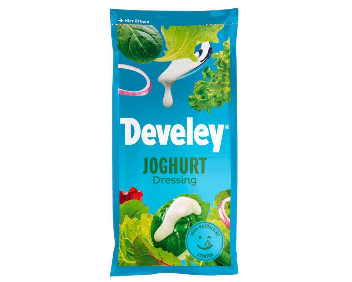 Develey Saucen, Develey Salatdressing Joghurt Salatsauce mit Zitronen Essignote 75ml