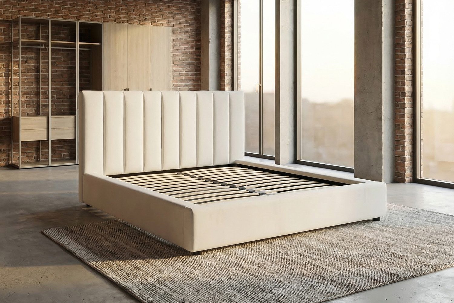 KAWOLA Polsterbett CATTURA Velvet - Modernes Design - Schlafzimmer Highlight, Inklusive Lattenrost 3-fach höhenverstellbar - Stil trifft Komfort