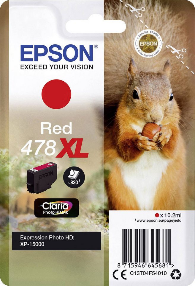 Thumbnail - Epson EPSON 478XL Rot Tintenpatrone Tintenpatrone